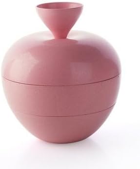 &ZHOU Kitchen Supplies,Wheat Straw Material, Apple Shape, Dried Fruit Plate, Creative, Layered, Fruit Plate, European-Style Living Room Snack Candy Box, Pink