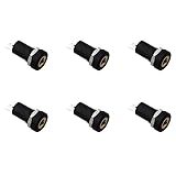 Maxmoral 6PCS Stereo Panel Mount Jack 3.5mm Audio