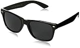 Black Classic Horn Rimmed 80's Retro Sunglasses