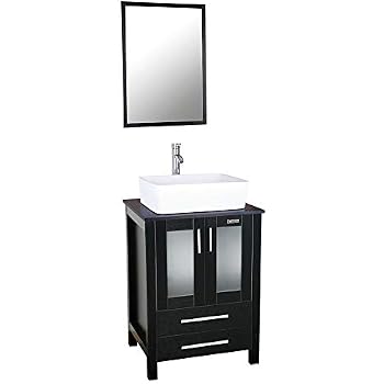 vanity bathroom lavatory counter cabinet contemporary eclife sink combo above