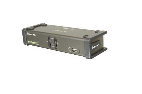 IOGEAR 2-Port Dual View KVM Switch with Audio and USB Peripheral Sharing, GCS1742