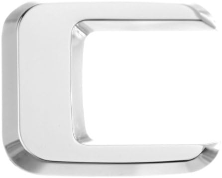 Luxbling Car Chrome 3D Letter - Silver - C