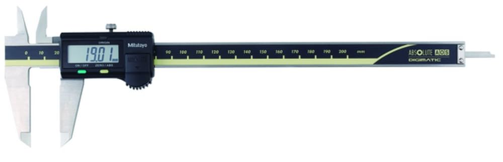 MITUTOYO Digital Messschieber ohne Datenausgang DIN 862, Tiefenmaß flach 0-200 mm, 1 Stück,500-182-30