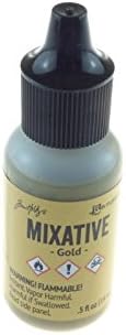 Ranger Tim Holtz Adirondack Alcohol Ink, Gold,0.05 oz, 15 ml - Image 4