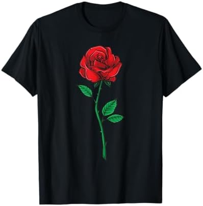 トップス rose Amazon.com: Women's Cute Graphic Rose Tops I Cute Red Rose T-Shirt