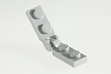 100x Lego Medium Stone Grey (Light Grey) 1x2 Plate Bracket sets Super Pack