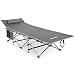 Alpcour Folding Camping Cot - Deluxe Collapsible Single Person Bed in a Bag w/Pillow for Indoor & Outdoor Use - Ultra Lightweight, Comfortable, Heavy Duty Design Holds Adults & Kids Up to 300 Lbs
