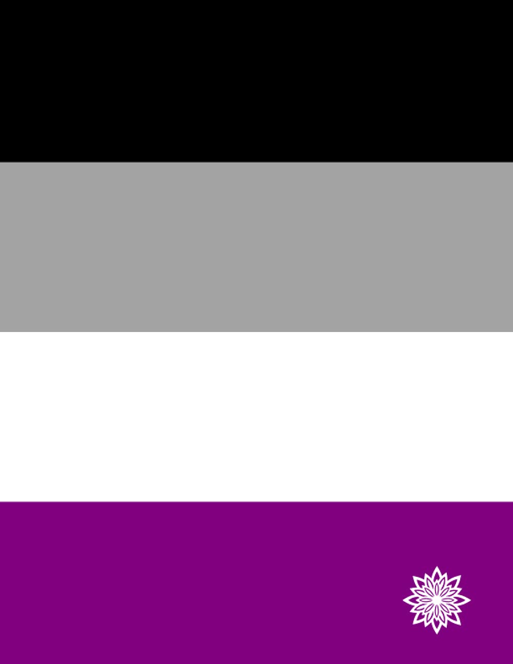 Asexual LGBTQIA+ Pride Flag Large Notebook