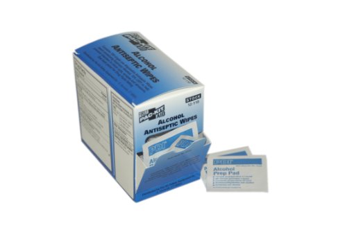 First Aid Only Alcohol Wipes, 100 Per Box