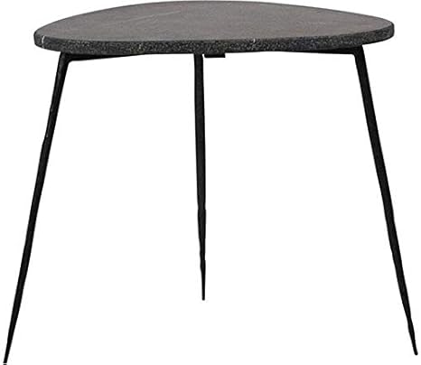 Amazon.com: Side Table Dovetail Olivo Black Marble Hand ...