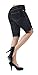 HyBrid & Company Women's Perfectly Shaping Stretchy Denim Bermuda Short