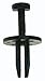 Clipsandfasteners 25 Black Nylon Push-Type Round Head Bumper Fascia Clips, 11/16