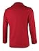 uxcell Men's Blazer Slim Fit Buttons Decor Double Flap Pockets Casual Sport Coat Red L US 42