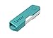 Lexar Jumpdrive Twistturn2 32GB USB 2.0 Flash Drive, Teal (LJDTT2-32GABNATL)