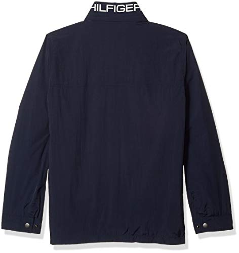 tommy hilfiger men's stand collar lightweight yachting jacket