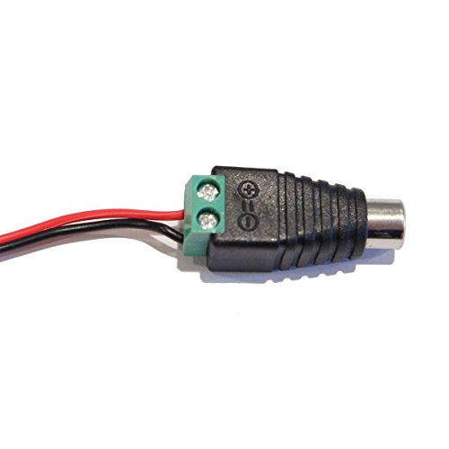 Lemoy 10-Pack Phono RCA Male and Female Plug to AV Screw Terminal Audio/Video Connector Adapter (5 Male & 5 Female)