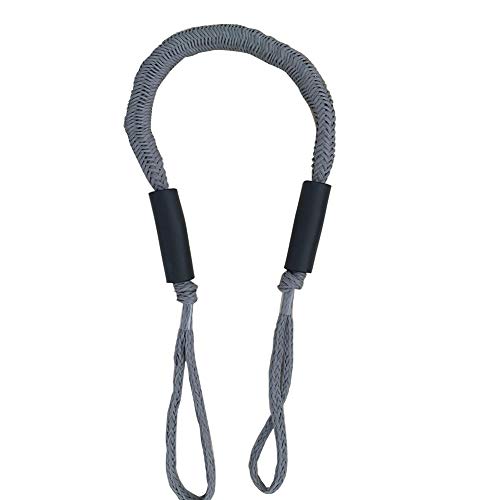 Elastic Nylon Mooring Rope, Shock Absorb Bungee Dock Line, Easy Attachment and Quick Docking for Anchoring Accessories, Stretching Boat Leash