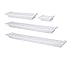 kieragrace Classic Multi Length Shelves, White, Set of 4
