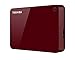 Toshiba Canvio Advance 3TB Portable External Hard Drive USB 3.0, Red - HDTC930XR3CA