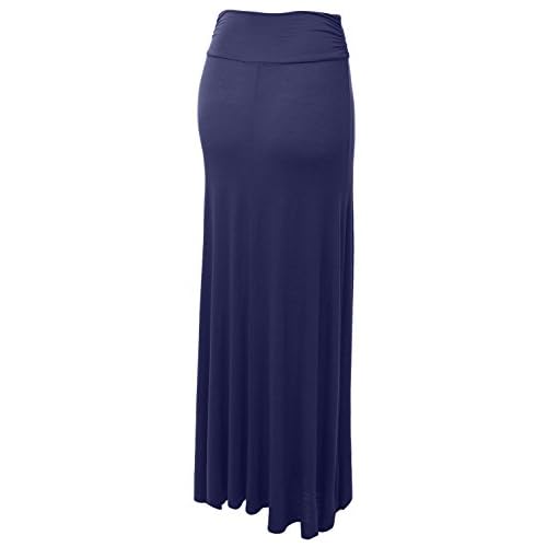 Le3no Womens Plus Size Floor Length Maxi Skirt With Stretch 80 Off