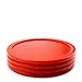 Air Hockey Pushers & Pucks set,Large Size,(2 Navy pushers+ 2 lints + 4 Red Pucks)by Yeelan
