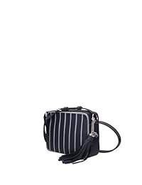 Michael Kors Applique Camera Bag de piel tamaño grande de Brooklyn en Washed Denim