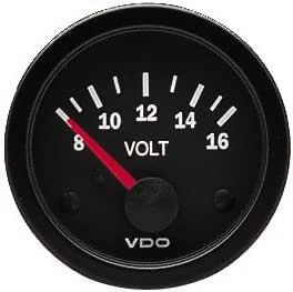 VDO 332103 Vision Style Voltmeter Gauge 