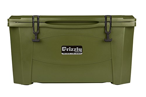 Grizzly Rotomolded Cooler, 60 quart, Olive Drab Green