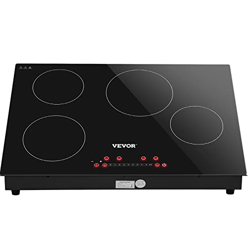 VEVOR Builtin Induction Electric Stove Top 30 Inch,4 Burners Electric Cooktop,9 Power Levels