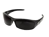 Edge Eyewear SR116 Reclus Safety Glasses, Black with Smoke Lens