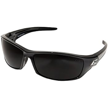 Edge Eyewear SR116 Reclus Safety Glasses, Black with Smoke Lens