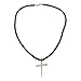 NOVICA Sterling Silver Men's Cross Pendant Necklace with 20