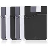 SHANSHUI Phone Card Holder, Phone Wallet Stick On