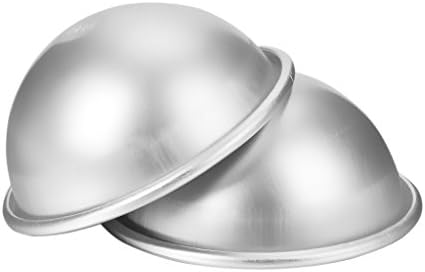 Newcomdigi Metal Bath Bomb Mold (1 Set with 2 Half Sphere), Durable Material and Perfect Size,2.76 Inch Incredible Ball Bath Fizzies Molds