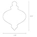 Christmas Finial Ornament Cookie Cutter, 4.25