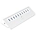 AUKEY Powered USB Hub, Aluminum 10 Port USB 3.0 Data Hub 12V/3A Power Adapter, 3.3ft USB Cable MacBook Air, Mac Mini, iMac, Laptop, PC, USB Flash Drives, HDD Hard Drive (Silver) primary