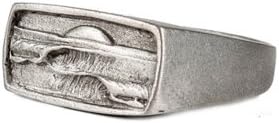 Strickly Boarding Mens Lead-Free Pewter Dawn Patrol Ring