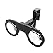 Updated VeeR Mini VR Goggles - Foldable Virtual Reality 3D Viewer Glasses with HD Lens for Android and iOS Smartphones, Black