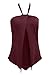 Sovoyontee Women Halter Neck One Piece Swimsuit Monokini Ruby L