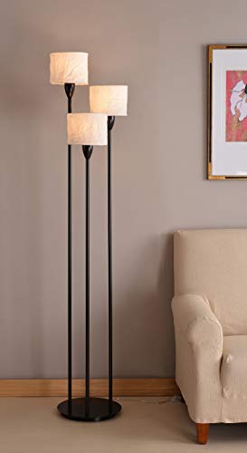 Kenroy Home 30673ORB 3 Light Crush Torchiere, Oil Rubbed Bronze