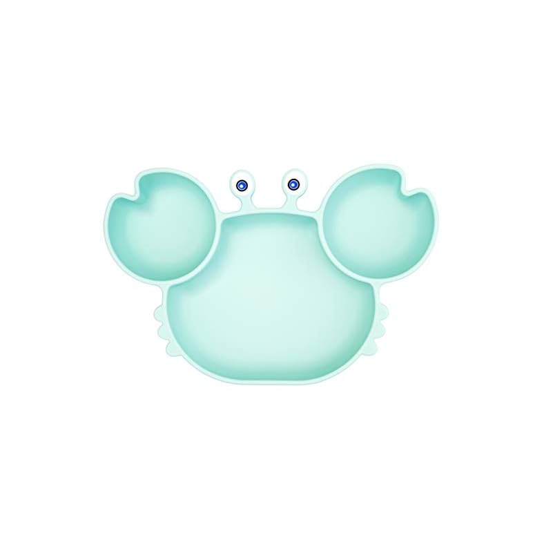 Silicone Suction Plate for Toddlers – Self Feeding Training Divided Plate Dish and Bowl for Baby and Toddler, Fits for…