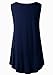 LARACE Tank Tops for Women Plus Size Sleevelss Tunic Casual Summer Clothes Swing Shirts for Leggings (2X, Navy Blue)