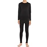 HEROBIKER Thermal Underwear for Boys Fleece Lined Base Layer Top and Bottom