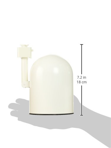 Juno Lighting R502B-WH Trac-Lites Round Back Cylinder Line Voltage PAR30 Lamp Holder, White