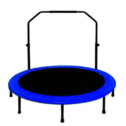 RUXMY Trampolin Kinder Armlehnen Heim Fitness-Geräte Bungee Small 40 Zoll Blaues Spring Bett