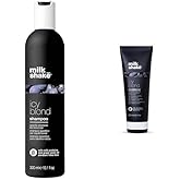 milk_shake Icy Blond Shampoo and Conditioner - Black Pigment For Very Light Blonde and Platinum Hair