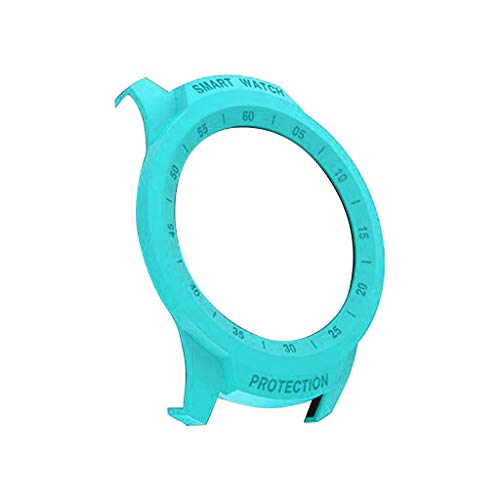 Cywulin Protective Case Cover for Ticwatch Pro Hard PC Bumper Armor Rugged Shell Frame Anti-Scratch Shockproof Shatter Resistant Protector Accessories Lightweight for TicWatch Pro Smart Watch (Blue) - Thumbnail 2