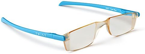 Twist   ONE  Type: Flat Folding Computer Reading Glasses (+0.0, Cyan Blue)