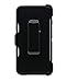 WallSkiN Turtle Series Cases for iPhone 7 Plus / iPhone 8 Plus (Only) Full Body Protection with Kickstand & Holster - Dark Knight (Dark Grey/White)
