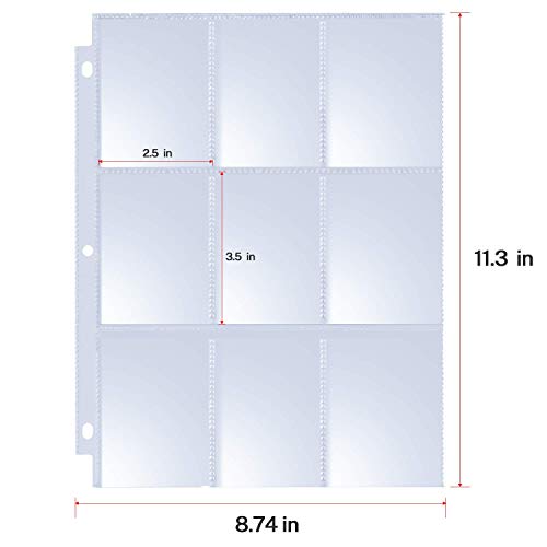 MaxGear Card Binder Sleeves, 40 Pack Baseball Trading Card Page